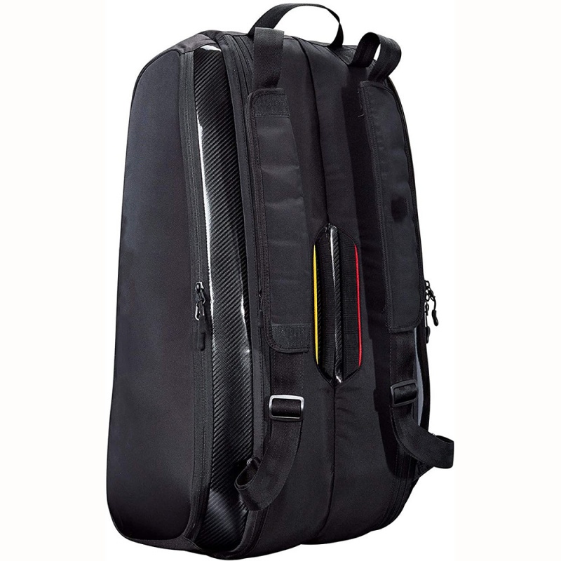 Tennis backpack with separate shoe bin