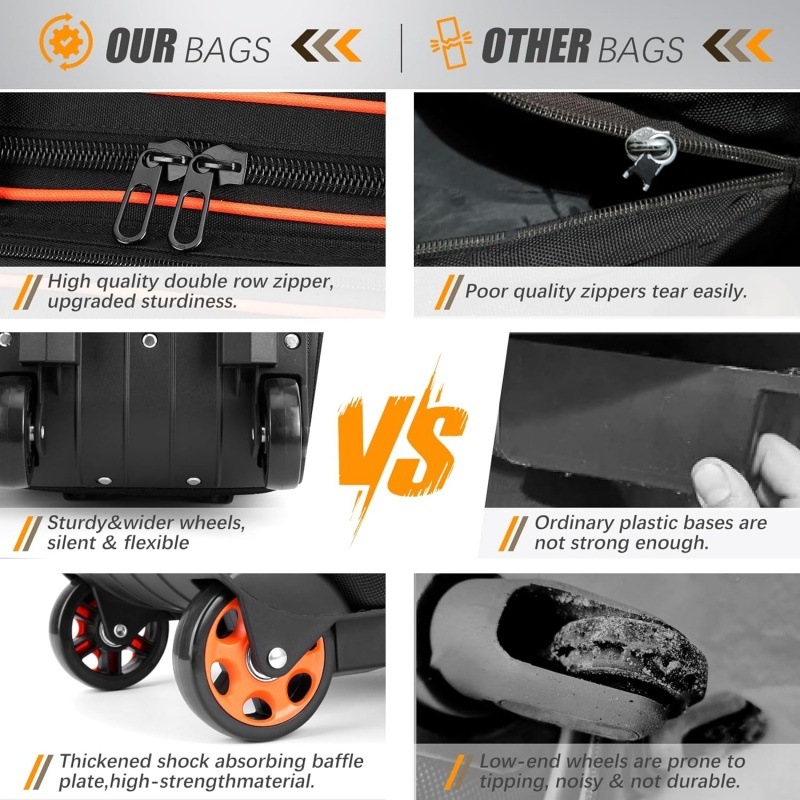 Durable portable bag for bowling gear