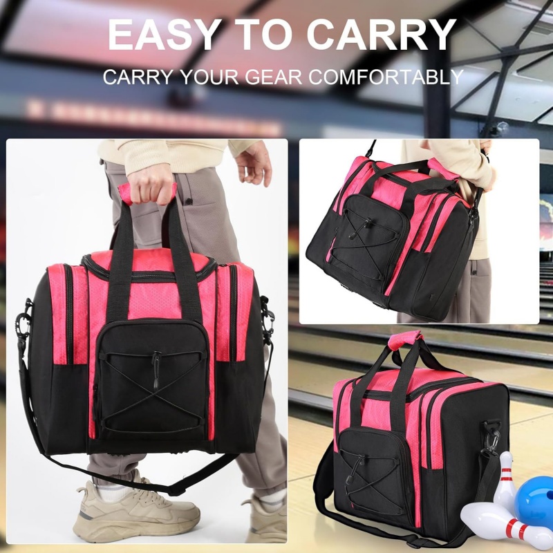 Easy-carry padded bowling bag