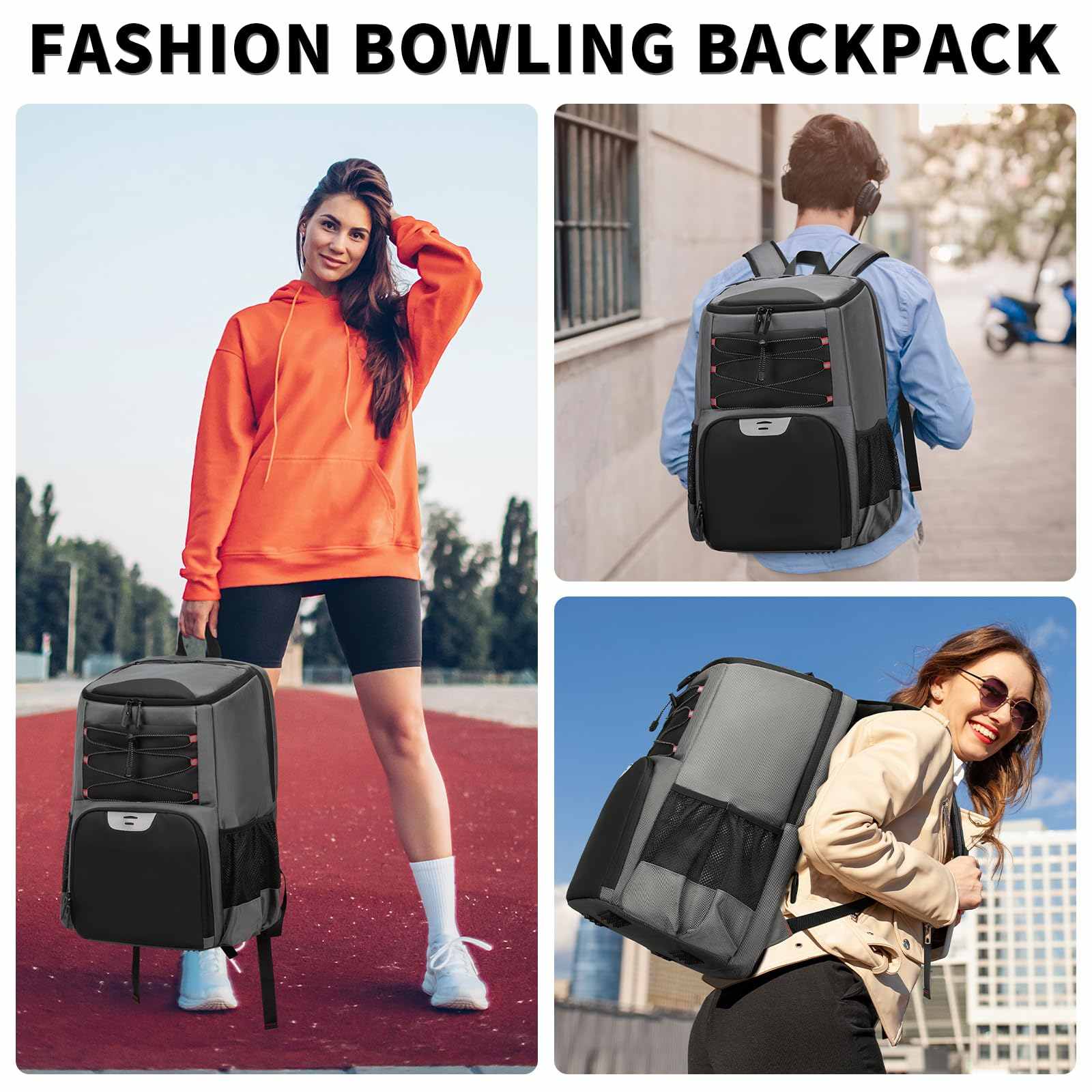Convenient carryall for bowling essentials