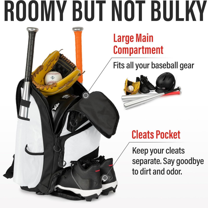 Water-resistant baseball bat pack