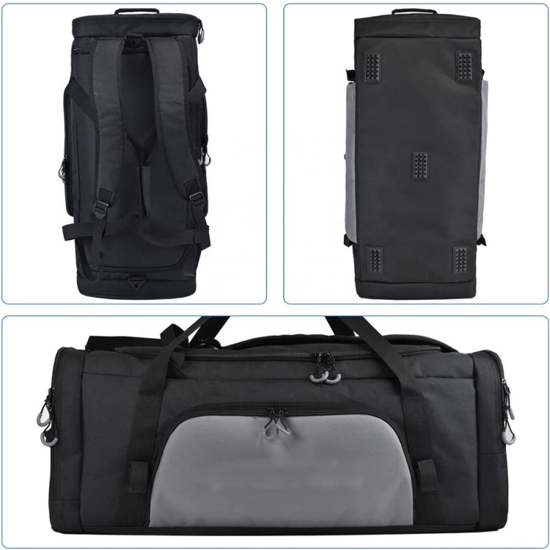 Water-resistant lacrosse duffel bag for travel